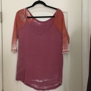 Faded pink and orange top